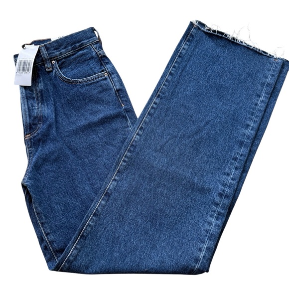 MANGO Women's 6 High Waist Wide Leg Jeans Blue - Picture 10 of 16